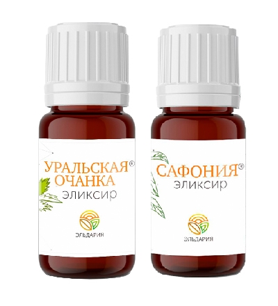 Эликсир "Сафония" + эликсир "Уральская очанка" НПЦ Эльдария